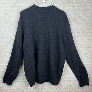 Calloway Golf Merino Wool Sweater Mock Neck XXL Charcoal Gray